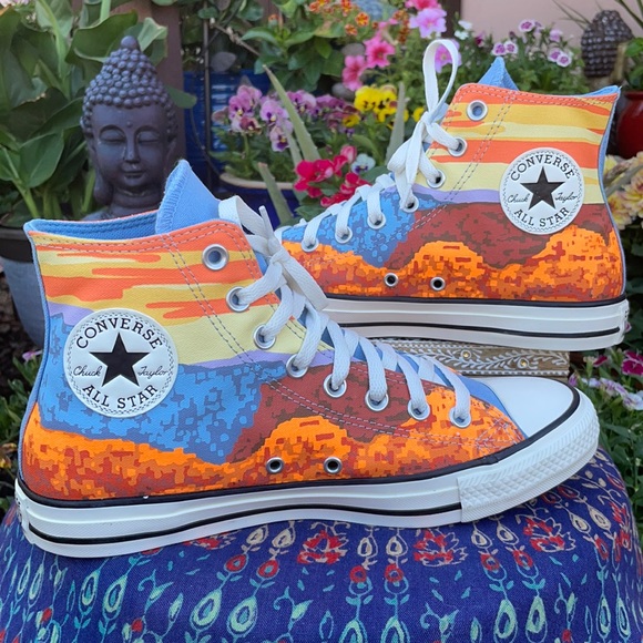Converse Shoes - 🌅 New Sunset Converse CTAS Hi Top Sneakers Sz 10